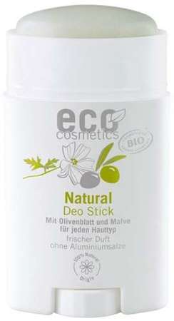 eco cosmetics Natural dezodorant w sztyfcie z liściem oliwnym i malwą 50 ml