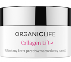 Organic Life Collagen Lift przeciwzmarszczkowy botaniczny krem na noc z lotosem i wąkrotką azjatycką
