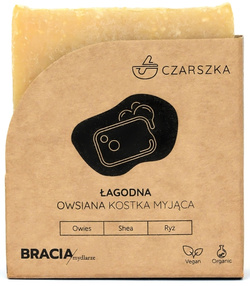 CZARSZKA łagodna owsiana kostka myjąca 110 g