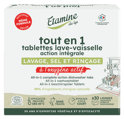 EDL Etamine du Lys certyfikowane tabletki do zmywarki All-in-One Wszystko-w-Jednym 30 szt