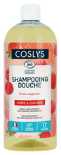 Coslys witaminizujący szampon i żel pod prysznic 2 w 1 z czerwonymi owocami 1 l