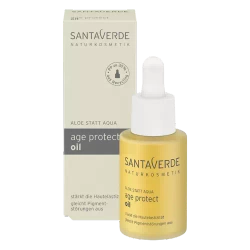 Santaverde Age Protect antyoksydacyjny olejek przeciwstarzeniowe serum regeneracyjne z sokiem z bio aloesu i nektarem z kwiatów bio aloesu 30 ml