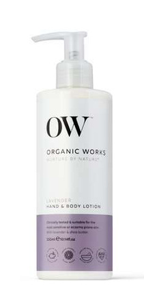 Organic Works organiczny kojący balsam nawilżający do ciała i rąk Lawenda 300 ml