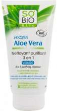 So Bio ALOE VERA Puryfying oczyszczający żel do twarzy 3w1 z aloesem, cytrusami i cynkiem do cery mieszanej i tłustej