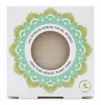 Gąbka Konjac Mandala do twarzy biała uniwersalna 100% czysty Konjac
