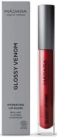 Madara GLOSSY VENOM nawilżający błyszczyk do ust z olejem rycynowym RUBY RED 78, 4 ml