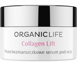 Organic Life Collagen Lift przeciwzmarszczkowe serum pod oczy z wąkrotką azjatycką, hibiskusem i żeń-szeniem