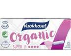 Vuokkoset, tampony SUPER 100% BIO z bawełny organicznej