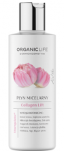 Organic Life Collagen Lift przeciwzmarszczkowy płyn micelarny do demakijażu twarzy z lotosem i żeń-szeniem