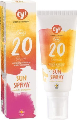 Eco cosmetics ey! Wodoodporny spray przeciwsłoneczny z filtrem SPF 20