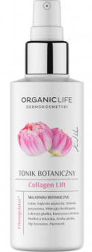 Organic Life Collagen Lift przeciwzmarszczkowy tonik do twarzy z lotosem i wąkrotką azjatycką