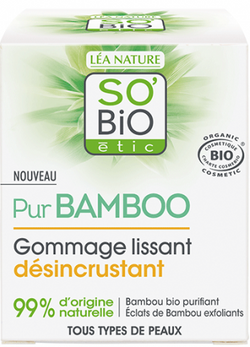 SO BiO Pur BAMBOO głęboko oczyszczający i wygładzający scrub do twarzy z organicznym bambusem