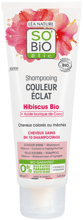 So Bio nabłyszczający i chroniący kolor szampon do włosów Hibiskus i Kokosowy Kwas Laurynowy