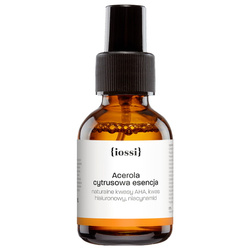 {iossi} - ACEROLA. Cytrusowa esencja  z naturalnymi kwasami AHA, kwasem hialuronowym i niacynamidem, 50 ml