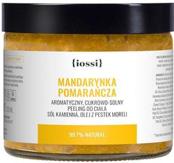 {iossi} - MANDARYNKA POMARAŃCZA. Aromatyczny, cukrowy peeling do ciała z olejem z pestek moreli