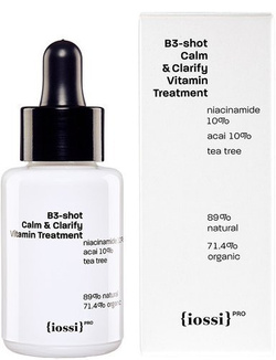 {iossi} PRO - B3-shot Calm & Clarify Vitamin Treatment, wodne serum z niacynamidem, witaminą C i jagodami Acai