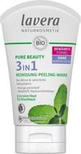 Lavera PURE BEAUTY żel myjący, peeling i maseczka 3w1 do cery mieszanej z kwasem salicylowym i bio miętą