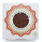 Gąbka Konjac Mandala do twarzy z czerwoną glinką do cery suchej, dojrzałej i naczynkowej