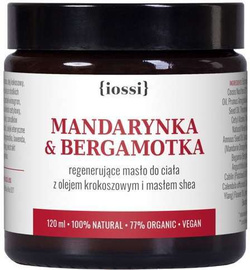 {iossi} - MANDARYNKA BERGAMOTKA. Regenerujące masło do ciała z olejem krokoszowym i masłem shea, 120 ml