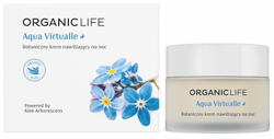 Organic Life Aqua Virtualle nawilżający botaniczny krem do twarzy na noc z niezapominajką i lukrecją, 50 g