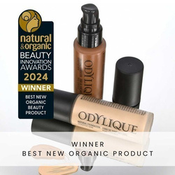 Odylique organiczny naturalny lekki podkład do makijażu kolor 90 Rich Cool Chocolate Brown, PRÓBKA