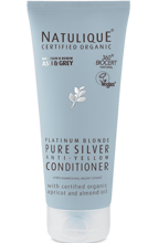 Natulique Pure Silver odżywka do włosów blond i siwych usuwająca żółte tony z ekstraktem z korzenia lukrecji