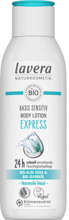 Lavera Basis Sensitiv balsam do ciała Express 24-godzinne nawilżenie z bio aloesem i bio jojobą 250 ml