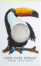 Gąbka Konjac MINI Rainforest Tukan Uniwersalna 100% czysty konjac