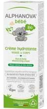 Alphanova Bebe nawilżający krem do twarzy i ciała dla dzieci i niemowląt z oliwą, wyciągiem z bawełny i masłem Shea