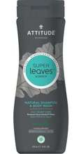 Attitude SUPER LEAVES szampon i żel do mycia ciała dla mężczyzn z ekstraktem z czarnej wierzby i osiki