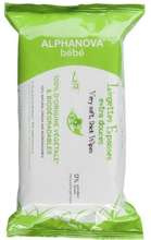 Alphanova Bebe naturalne chusteczki nawilżające dla dzieci i niemowląt z olejem ze słodkich migdałów