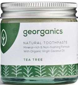 Georganics organiczna mineralna pasta do zębów bez fluoru w słoiku Tea Tree