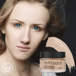 Odylique organiczny kremowy podkład do makijażu z filtrem mineralnym SPF 25 kolor 10 Ivory, PRÓBKA