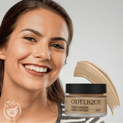 Odylique organiczny kremowy podkład do makijażu z filtrem mineralnym SPF 25 kolor 41 Fair Medium Neutral, 30 ml