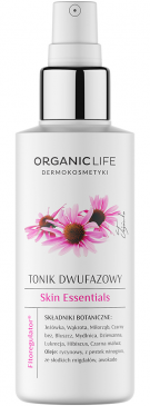 Organic Life Skin Essentials odmładzający dwufazowy tonik do twarzy z jeżówką purpurową