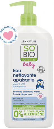 So Bio oczyszczająca woda micelarna dla dzieci i niemowląt z aloesem i rumiankiem