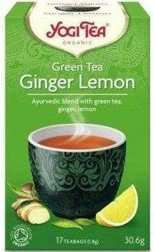 Yogi Tea Green Tea Ginger Lemon zielona herbata z imbirem i cytryną